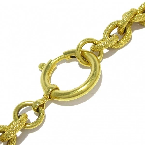 CHANEL Collana Oro Lava Charm 93A CC Logo Motivo Cocomark Accessori Donna