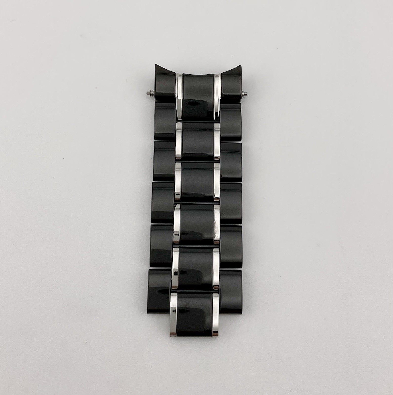 Men’s Bulova 98D107 Marine Star Black And Silver Tone Watch Partial Band