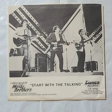 Carlton Moody & The Moody Bros. ~ Start With The Talking ~Lamon PS 45 RPM Record