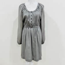 J.Crew Silk Chiffon Women’s  A-Line Maisie Dress Size 8 Graphite Color
