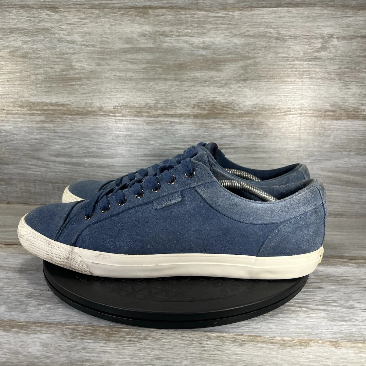 Polo Ralph Lauren Mens Navy Nubuck Shrunken Sneakes Boots Lined Size 9 Sample Polo Ralph Lauren Men main image 2