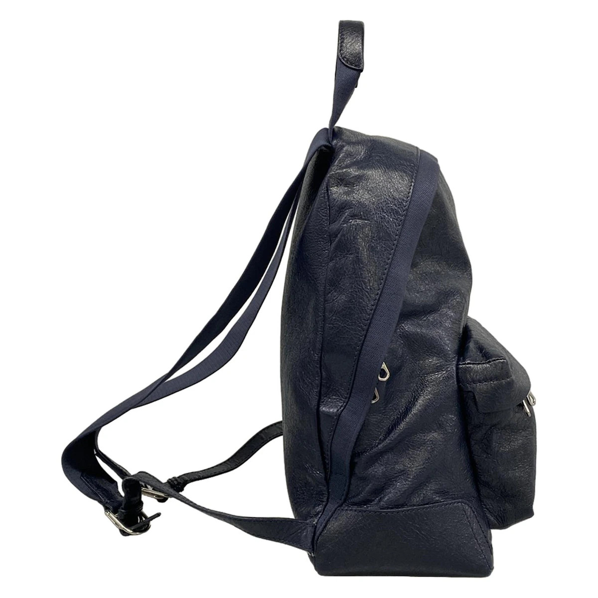 Balenciaga Navy Backpack Backpack 409010 BALENCIAGA Backpack Canvas White Navy 409010 Auth bs11904  main image 4