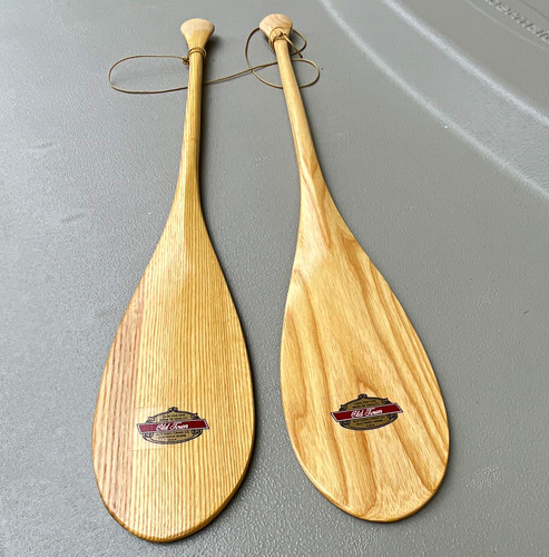 Old Town Wooden Canoe Paddles Lot of 2 Canoe Co. Model MPN Old Town Canoe Co.