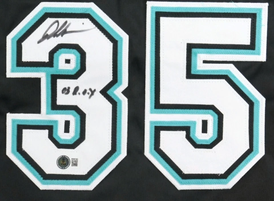 Camiseta deportiva personalizada autografiada de los Marlins Dontrelle Willis #35 - CERTIFICADA BECKETT Foto 3 de 3