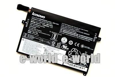 EPYOBW 01AV413 Laptop Battery 45Wh 4080mAh 11.1V Compatible with Lenovo ThinkPad E470 E475 Series SB10K97570 01AV412 SB10K97569 01AV411 SB10K97568