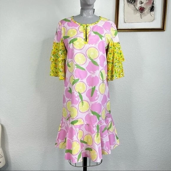 MOSCHINO BOUTIQUE Abito a contrasto con cintura al limone arricciata