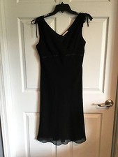 Forever 21 Black Sleeveless Dress Woman's Size Large Chiffon Type Material -