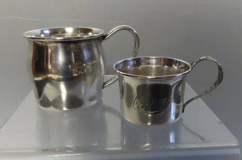 2 STERLING BABY CUPS...90.4 gr. 1920s