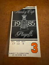 1985 Stanley Cup Division Finals Hockey Ticket Philadelphia Flyers v Islanders 1