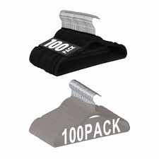 100/200/300/400 Pack Premium Velvet Hangers N...