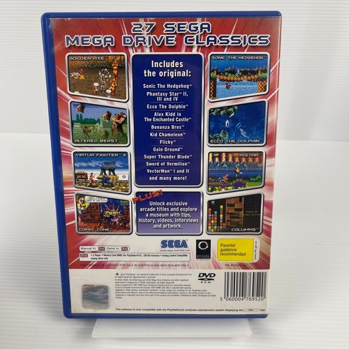 SEGA Mega Drive Collection - Playstation 2 (PS2) Complete With Manual (PAL) - Picture 4 of 4