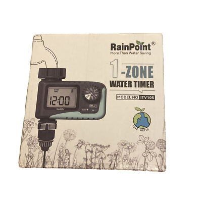 Rainpoint 1-Zone Programmable Water Timer ITV105 Water/Rustproof
