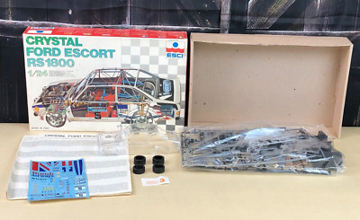 OPEN BOX 1983 Esci Italy 1:24 Scale Model Kit CRYSTAL FORD ESCORT RS 1800