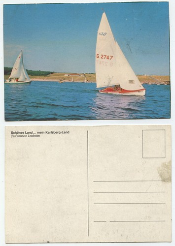 24383 - Stausee Losheim - Segelboote - alte Ansichtskarte - 第 1/1 張圖片
