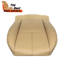 Driver Bottom Leather Seat Cover Fits 2007-2014 Chevy Silverado Tan cashmere New