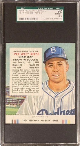 Major Leagues (MLB Baseball Sports) Pee Wee Reese Trading Cards