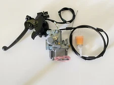 Carburetor Carb & Throttle Lever Control & Cable & For Yamaha Badger 80 YFM 80