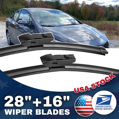 NEW BLACK Windshield Wiper Blades 28''+16'' top lock Wiper Replacement Quality