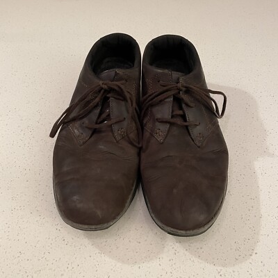 Timberland A14F4 Dark Brown Nubuck Leather Lace Up Oxfords  display picture 1
