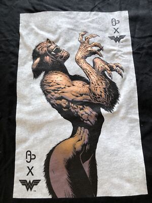 Cheetah Shirt - Wonder Woman DC Comics Shirt RARE! New! DeadStock APJ SMALL BLK