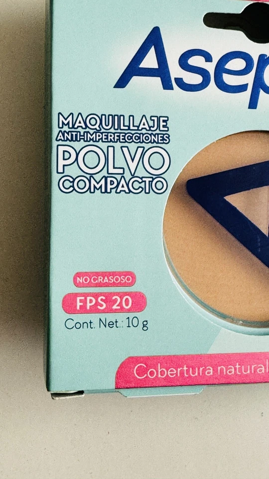 Maquillaje En Polvo Asepxia Anti Imperfecciones Tono Canela, 10 g, FPS 20 - Image 3 of 4