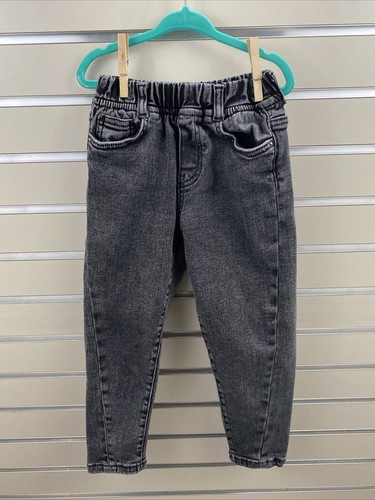 ZARA BALLOON FIT JEANS BLACK WASH Girls 