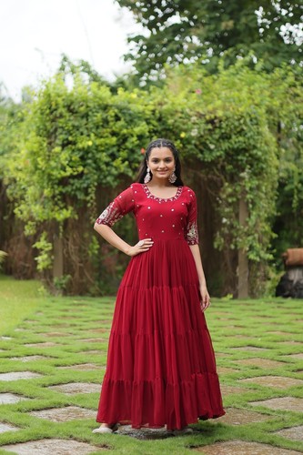 Bollywood ReadyMad Suit Salwar Kameez Designer Wedding Pakistani Anarkali Party - Picture 12 of 12