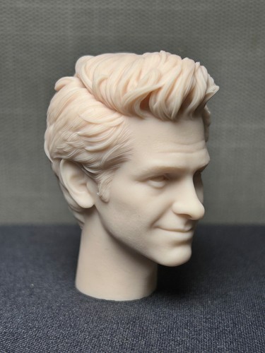 Figura de acción sin pintar Andrew Garfield Spiderman escala 1/6 cabeza esculpida - Imagen 7 de 8