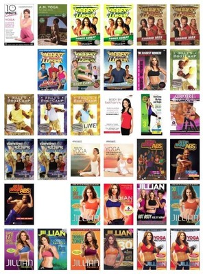 Workout Exercise Fitness Yoga Pilates DVD Lot Sale Pick and Choose Combined Ship