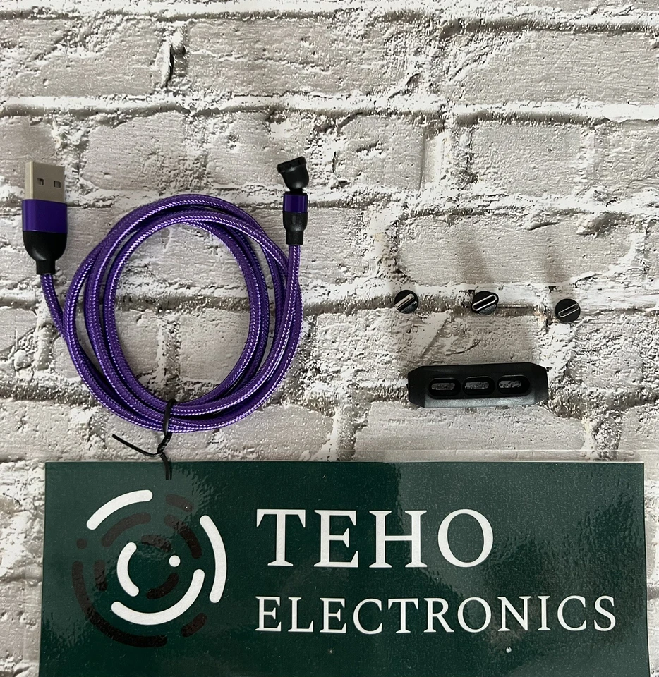 Fast Charger Magnetic Rotate Cable Phone New Charging Type C/Micro/USB/IOS - Image 3 of 4