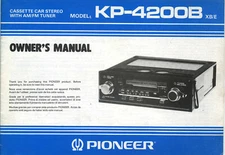 PIONEER Ownwer's Manual Component Car Stereo Centrate Series,kex,kpx,Dex,Cdx