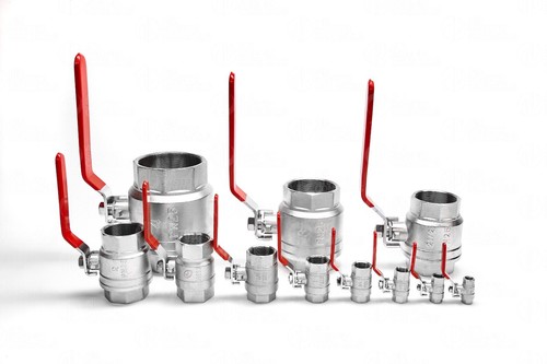 BSP Brass Ball Valve with Red Lever Handle - Female Full Bore BSPP - 25 BAR - Picture 19 of 22