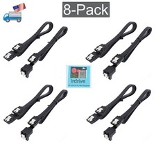 8-Pack: Genuine Asus 18-in SATA III 3 SSD/HDD Data Cables w/Locking Latch, 6Gbps