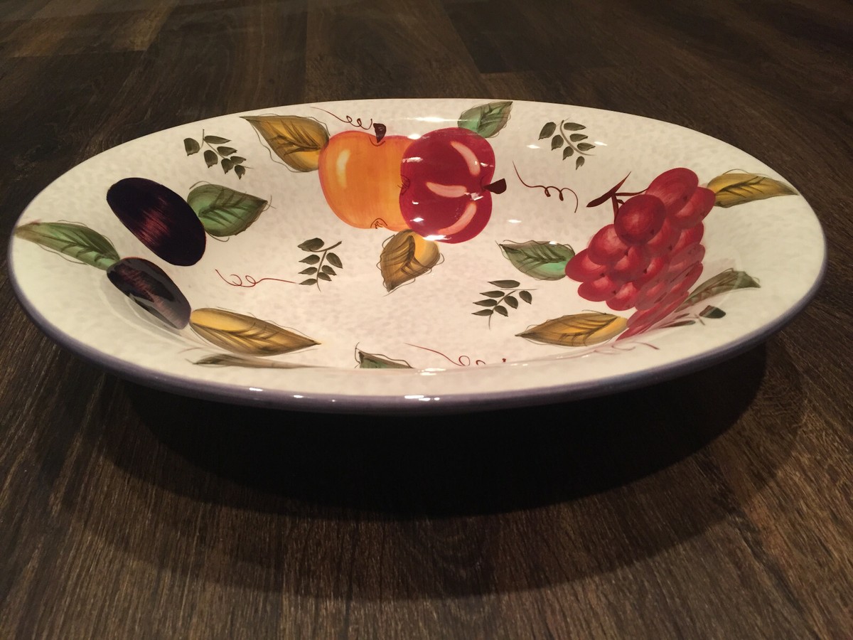 Oneida Vintage Fruit Large Oval Serving Bowl Dish NEW MINT Vintage