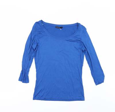 Autograph Damen blau Viskosemischung T-Shirt Größe 6