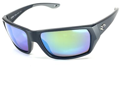 Costa Del Mar Tailfin matte Black frame 580 Green Mirror Glass lens NEW