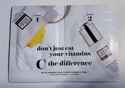 Erno Laszlo White Marble Dual Phase Vitamin C Peel  SAMPLE-1ML/0.03 FL OZ(NEW)