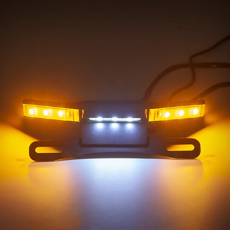 License Plate Holder LED Turn Signals For YAMAHA YZFR3 YZF-R25 MT-03 MT-25 15-24 - Image 4 of 4