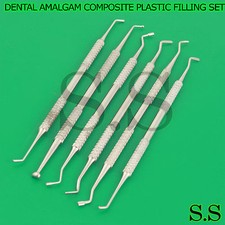 DENTAL AMALGAM COMPOSITE PLASTIC FILLING INSTRUMENTS SET DENTAL BASIC PR-0095