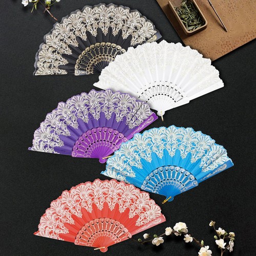 Buy Vintage Floral Folding Fans, Japanese Bamboo Ribs Fan, Chinese Hanfu Hand Fan, Wedding Bridal Handheld Fans, Summers Dance Party Favors Gift Online In India