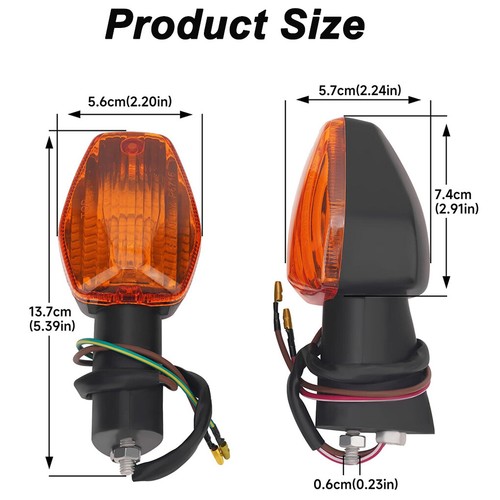 4Pcs Front & Rear Signal Indicator Lights For Honda CBF 500 A ABS 2004 - 2006 - Picture 3 of 9