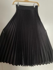 Rock Plissee "Hallhuber",Gr. 34,schwarz,Gummibündchen,100% Polyester,ungefüttert