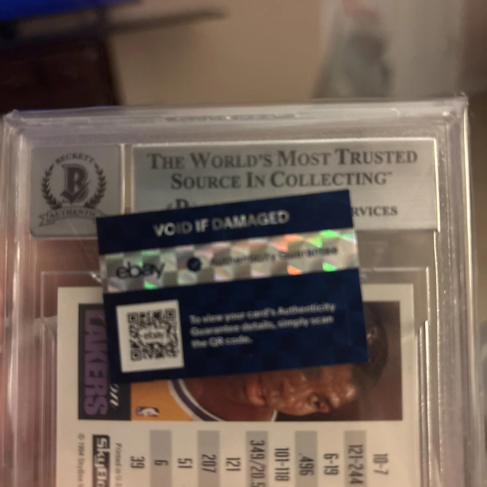 Magic Johnson & Larry Bird Firmado Skybox Premium 1993-94 Tarjeta Automática 10! BAS   Foto 3 de 4