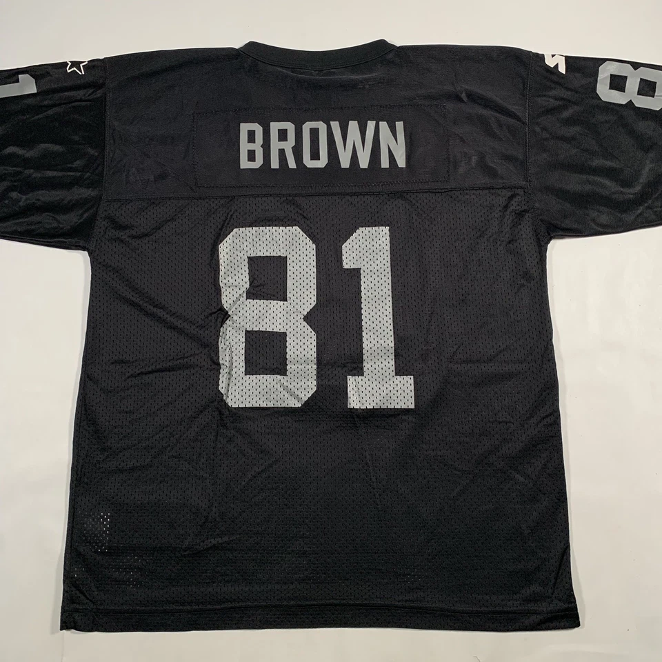 VTG 90s Starter Oakland Raiders Tim Brown Jersey Youth XL X-Large (18-20) - Image 3 of 4