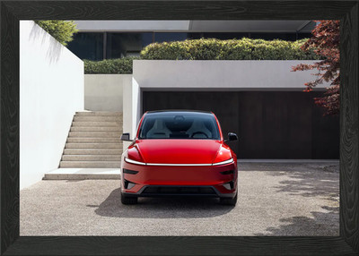 Tesla Model Y Gerahmtes Wandbild Poster Leinwanddruck Bild