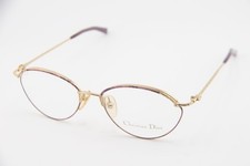 NEW CHRISTIAN DIOR CD 2876 42A PURPLE GOLD AUTHENTIC FRAMES EYEGLASSES 56-17