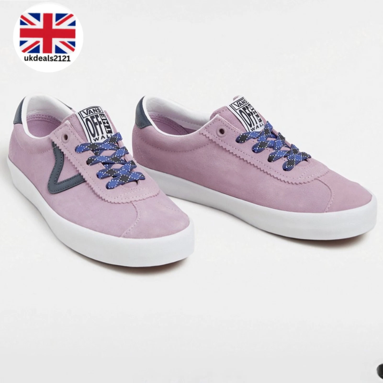 Vans Mens Sport Low Cut Trainers Size 11 Purple Suede Lace Up Shoes Free UK Post