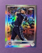 Topps 2022 Chrome Ian Happ Chicago Cubs Refractor Baseball Card #199