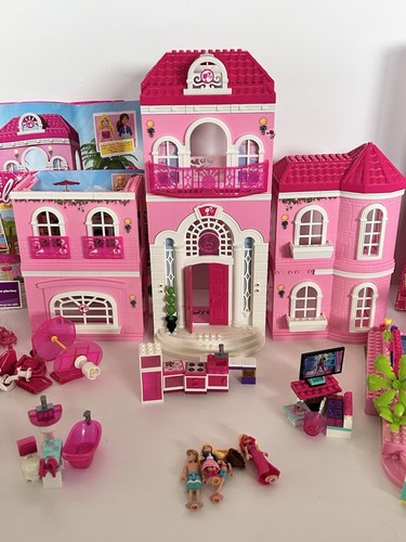 Mega Bloks Barbie Build n Style 80229 Luxury Mansion 80228 Pool Party (2012) - Picture 2 of 21