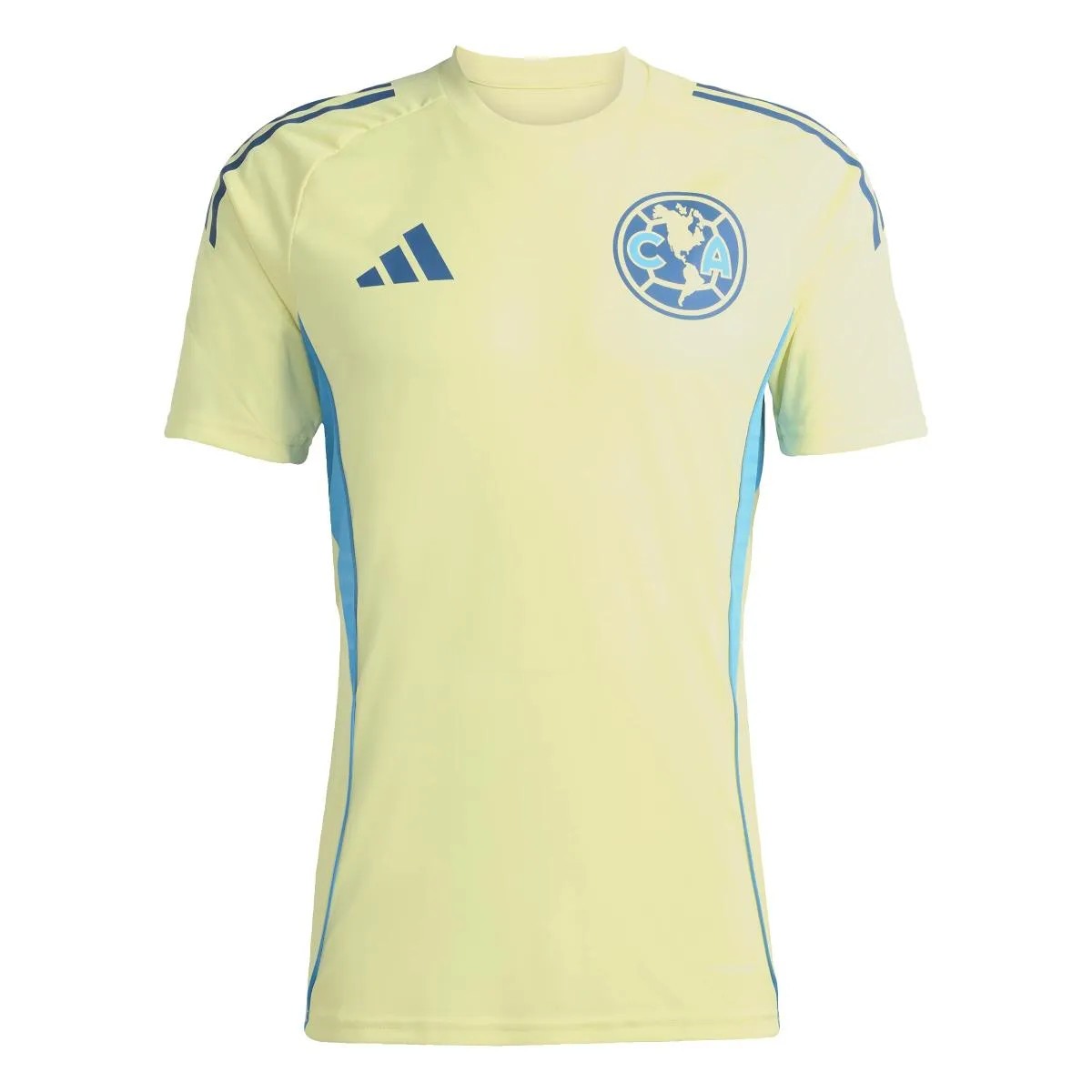 Adidas Club America Short Sleeve Jersey M Men New Yellow Mexico